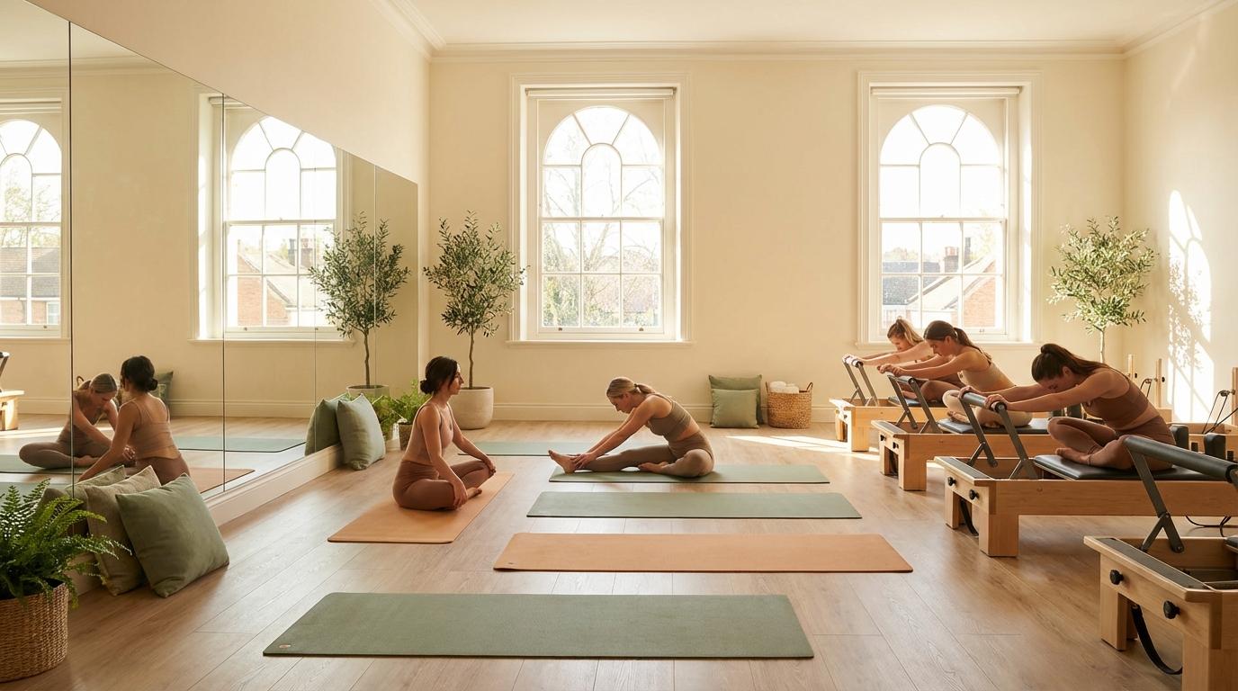 Studio Pilates avec reformers pour cours adaptés aux femmes au Centre d'Elle